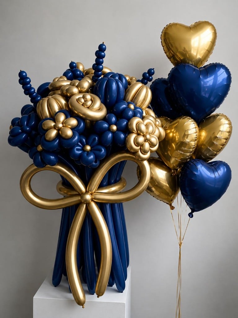 Beverly Blue — Luxury Garden Balloon Bouquet by Balloons by H