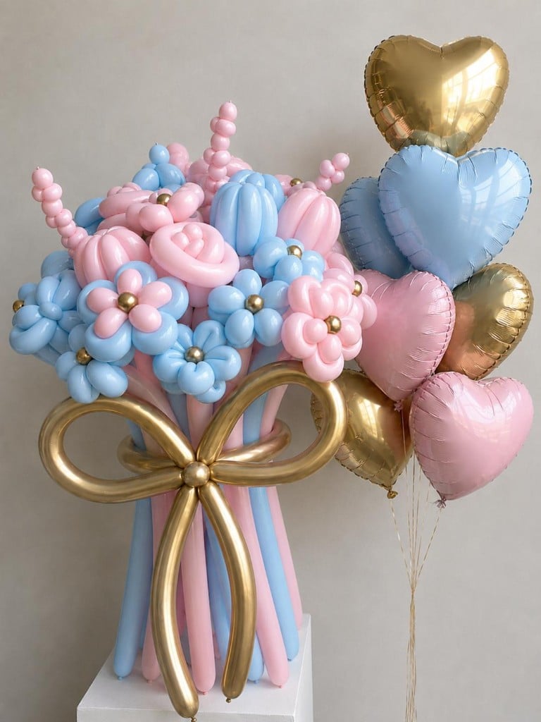 Cotton Candy — Luxury Garden Balloon Bouquet by Balloons by H