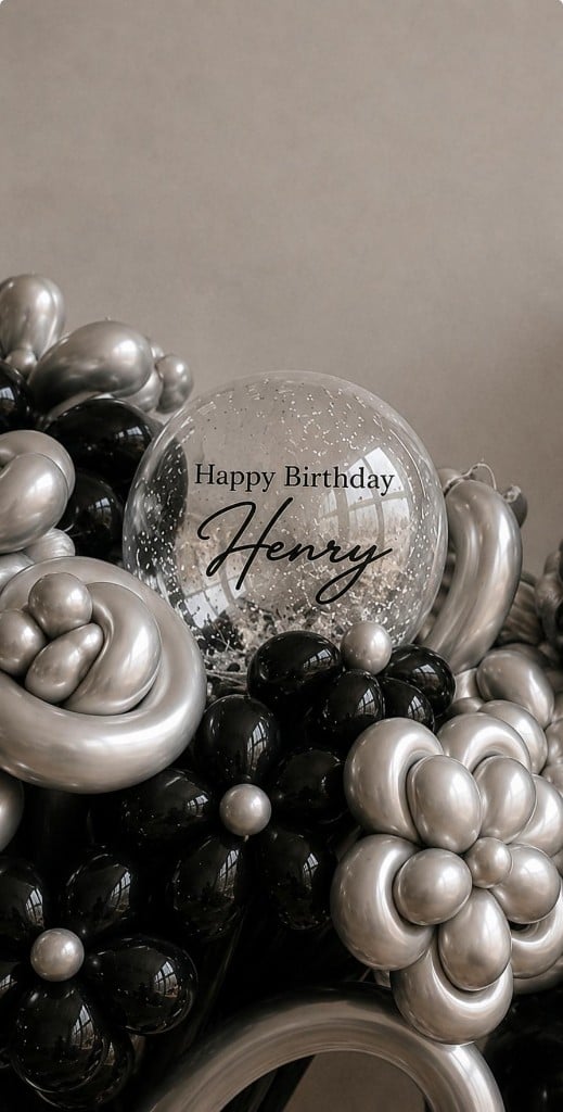 Personalized Bubble Accent — Balloons by H
