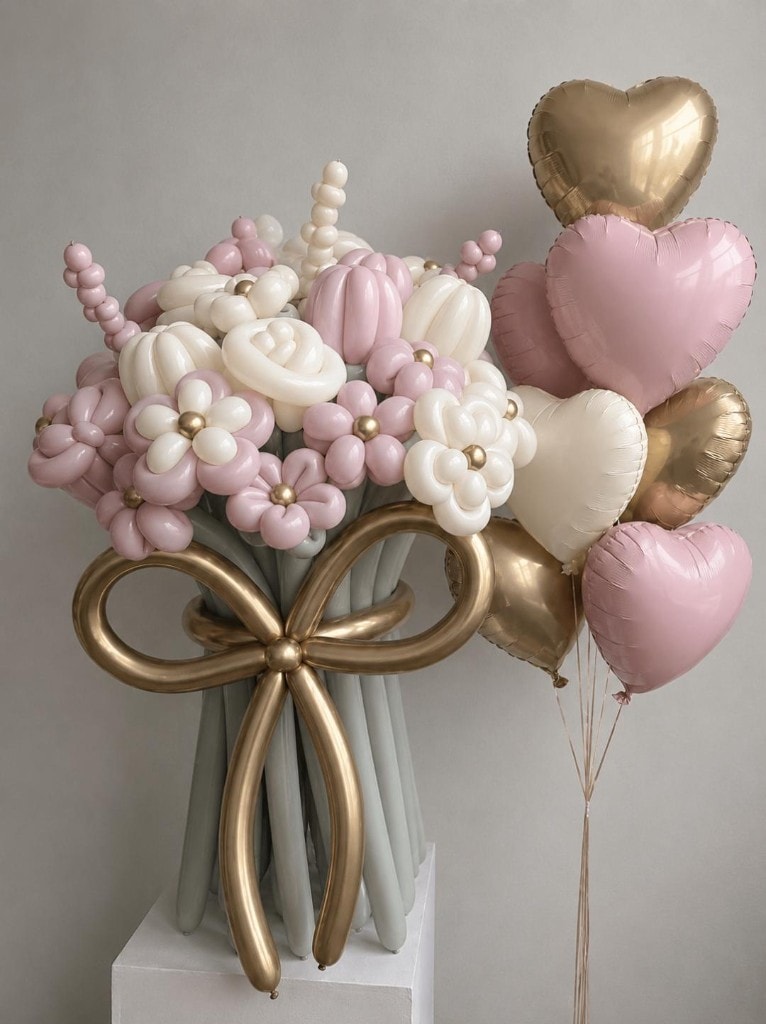 French Blush — Luxury Garden Balloon Bouquet by Balloons by H, view 1