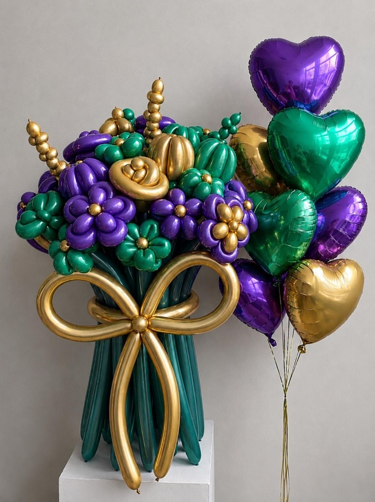 Rodeo Drive Lavender — Luxury Garden Balloon Bouquet by Balloons by H, view 1
